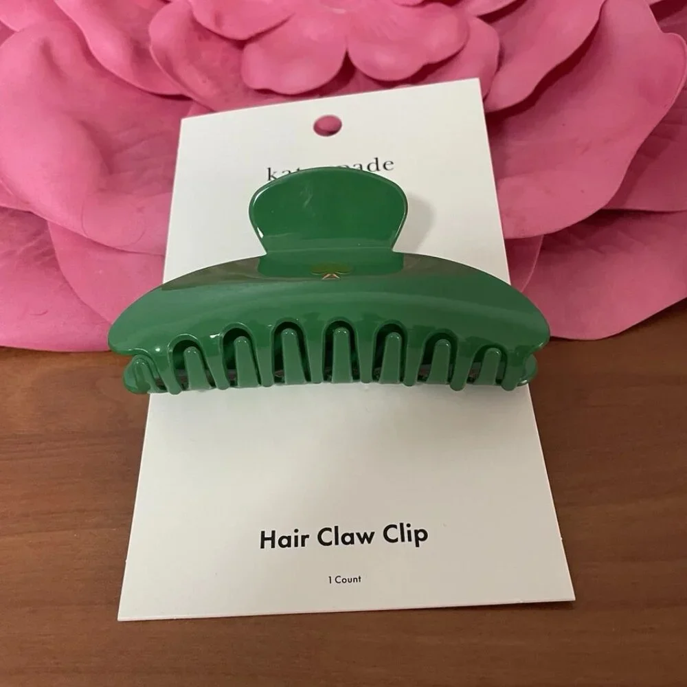 KATE SPADE NEW YORK x TARGET Plastic‎ Claw Hair Clip Green LIMITED EDITION